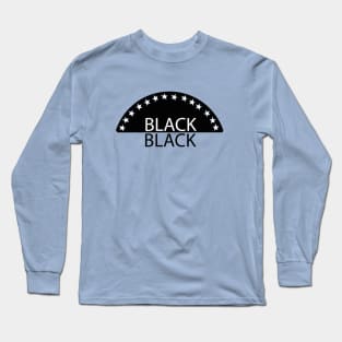 Curve Black Name With Stars Long Sleeve T-Shirt